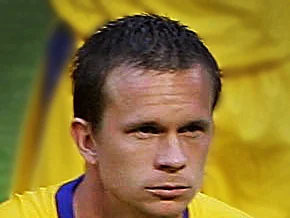 Tobias Linderoth i Sveriges landslagströja under VM 2006